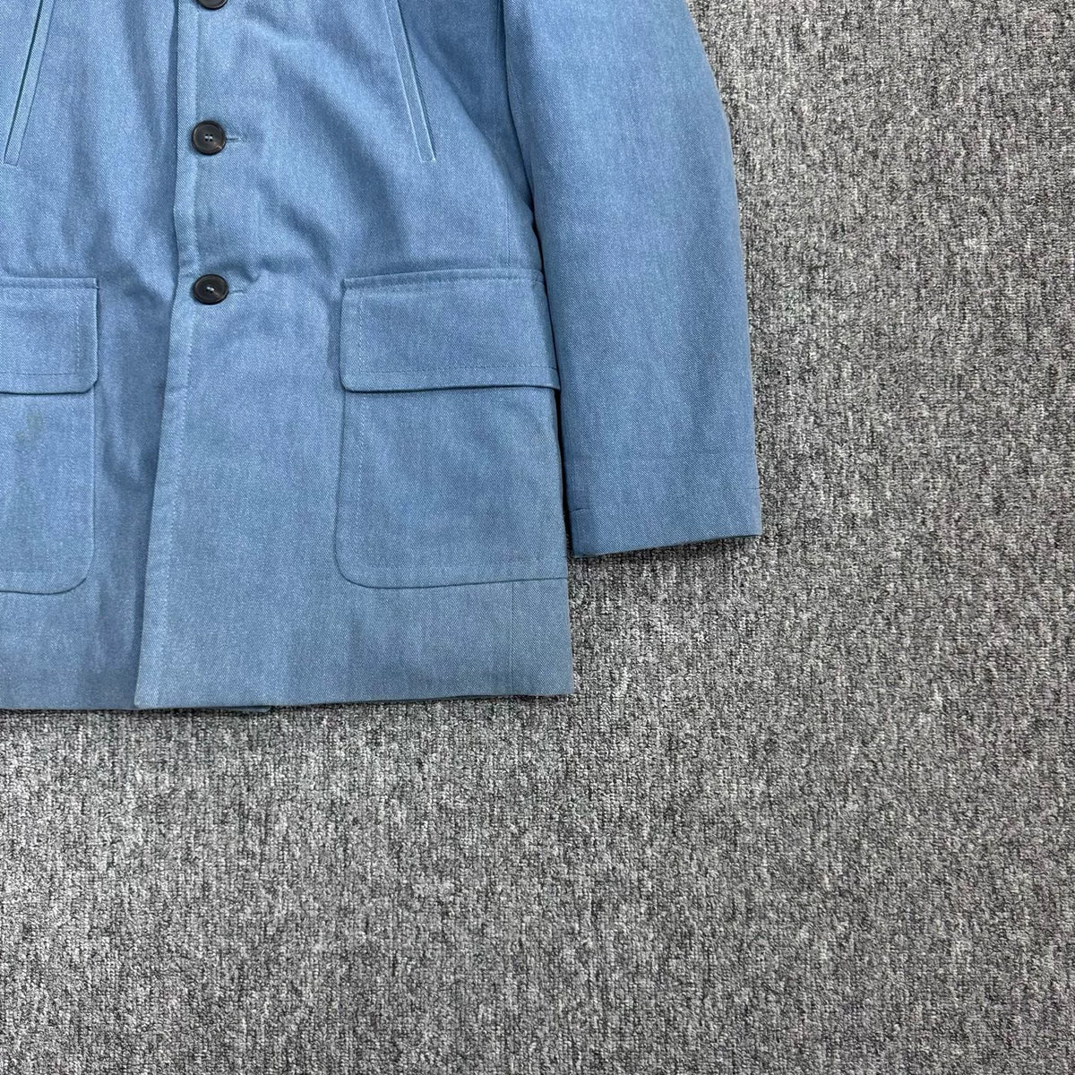 Loewe Blue Denim Trench Coat