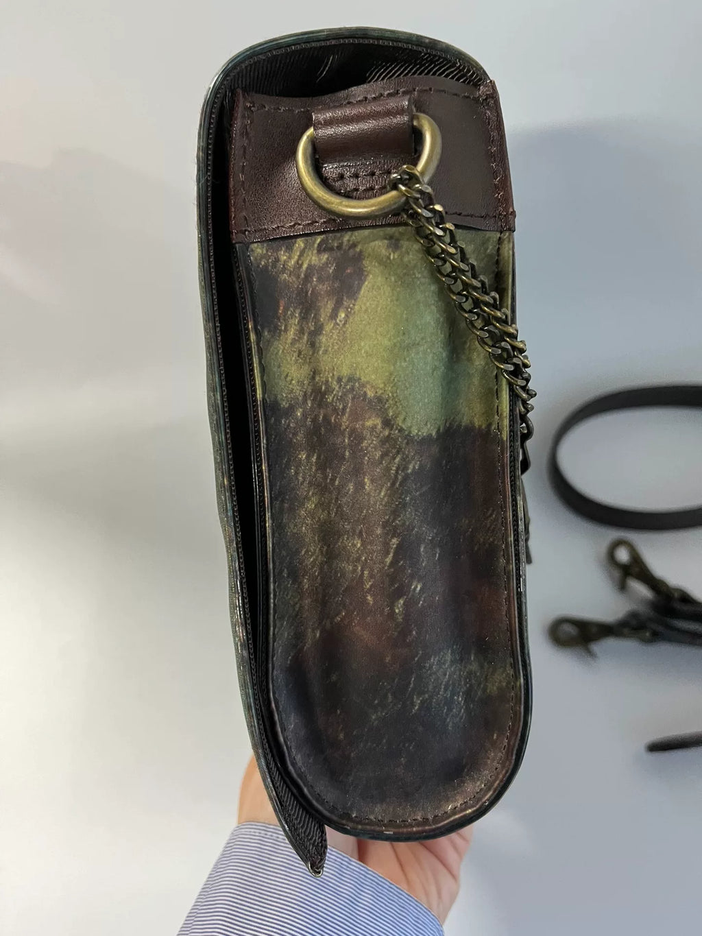 Jean Paul Gaultier Jade Beetle Deconstructed Small Crossbody Bag