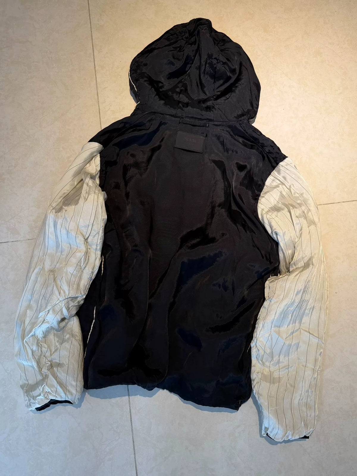 Prada Black Hooded Nylon Jacket