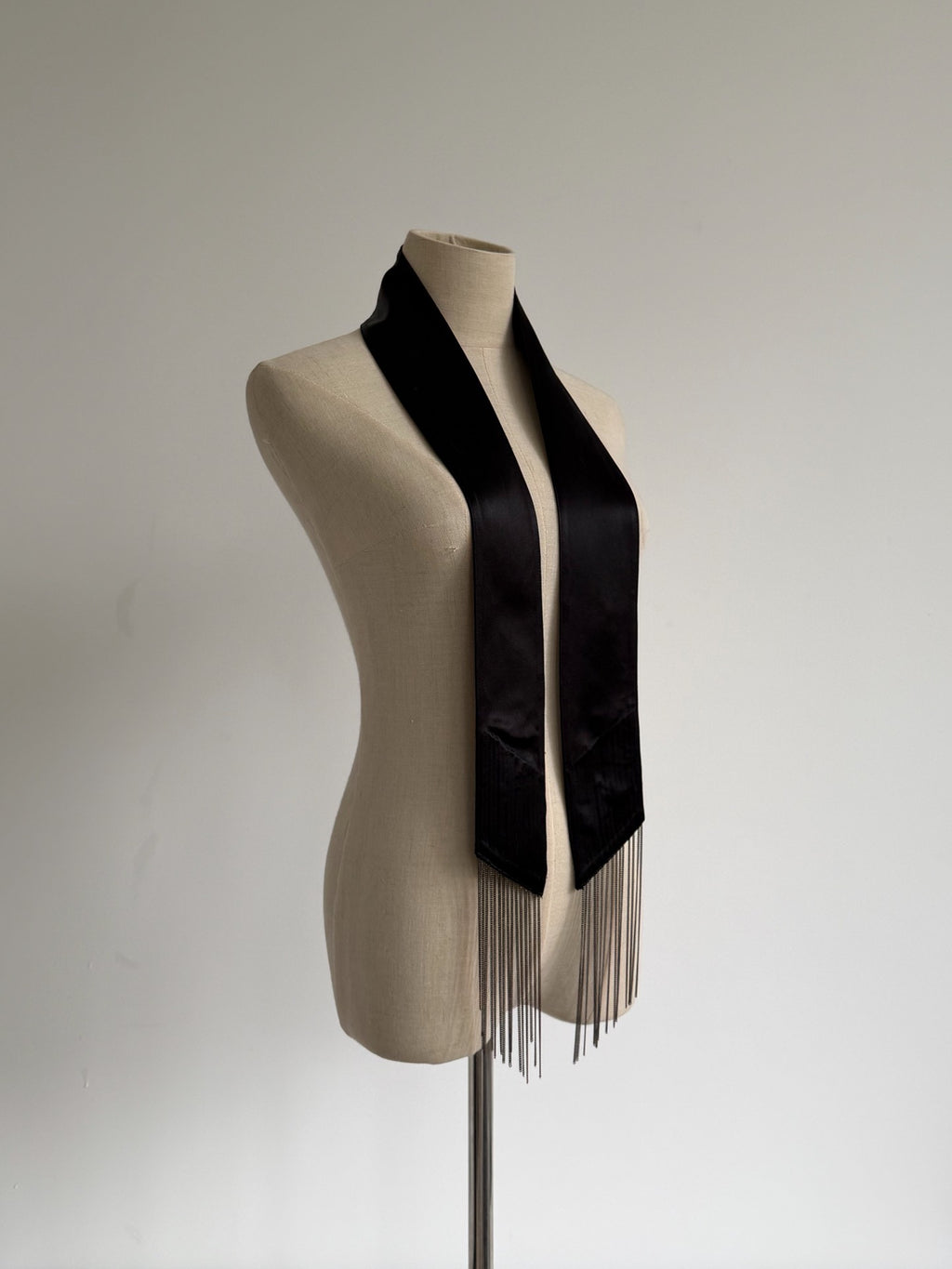 Maison Martin Margiela FW14 'Chain Fringe' Silk Scarf