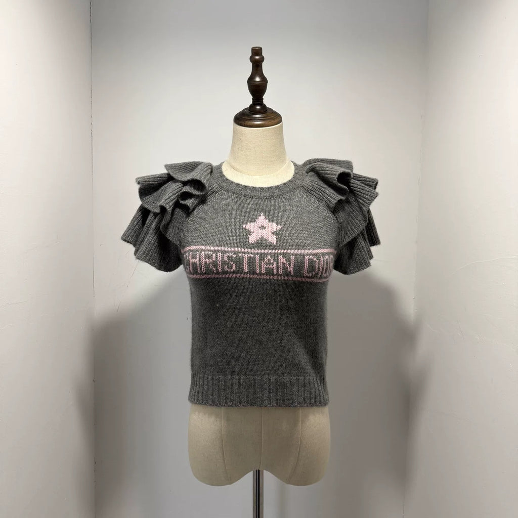 Dior Gray Pink Short Sleeve Shirt