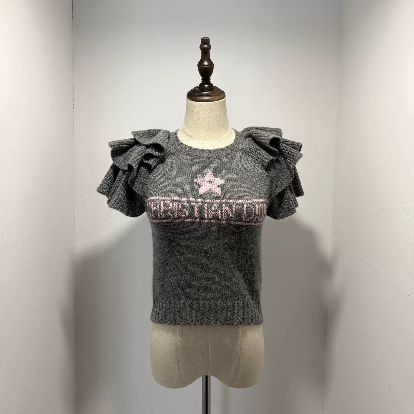 Dior Gray Pink Short Sleeve Shirt