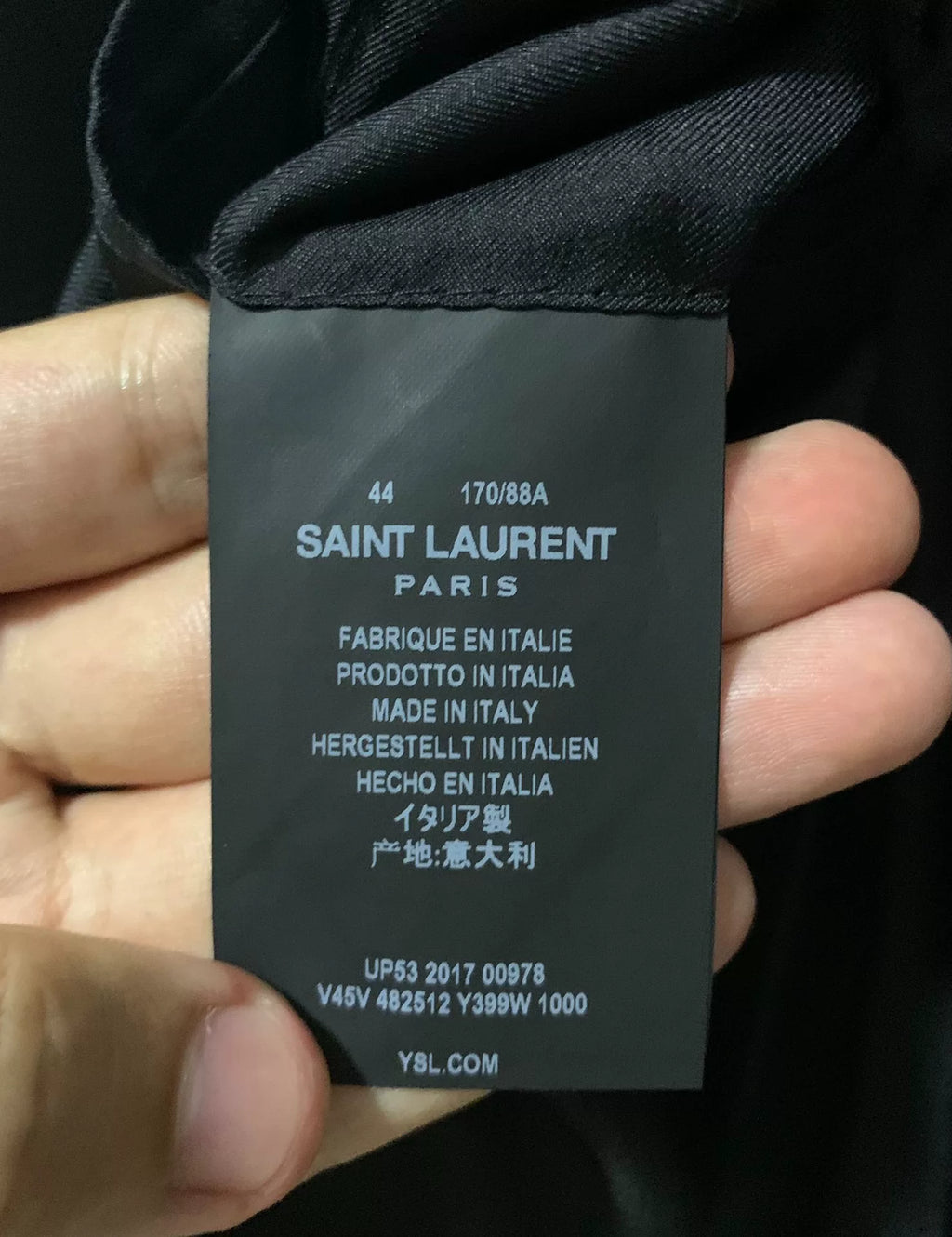Saint Laurent 17FW Runway Black Suit