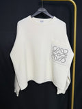 Loewe White Pocket Logo Sweater