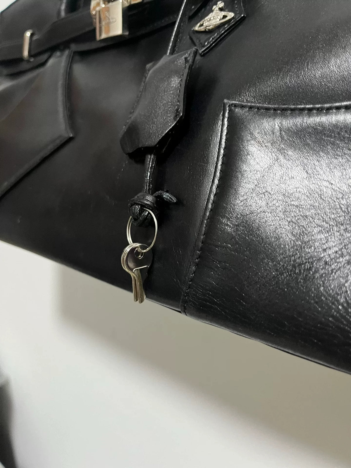 Vivienne Westwood "Queen" Platinum Bag Handbag Black