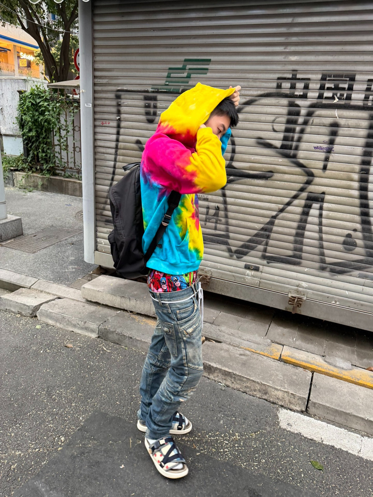 Ralph Lauren Blue Label Rainbow Tie-Dye Hoodie