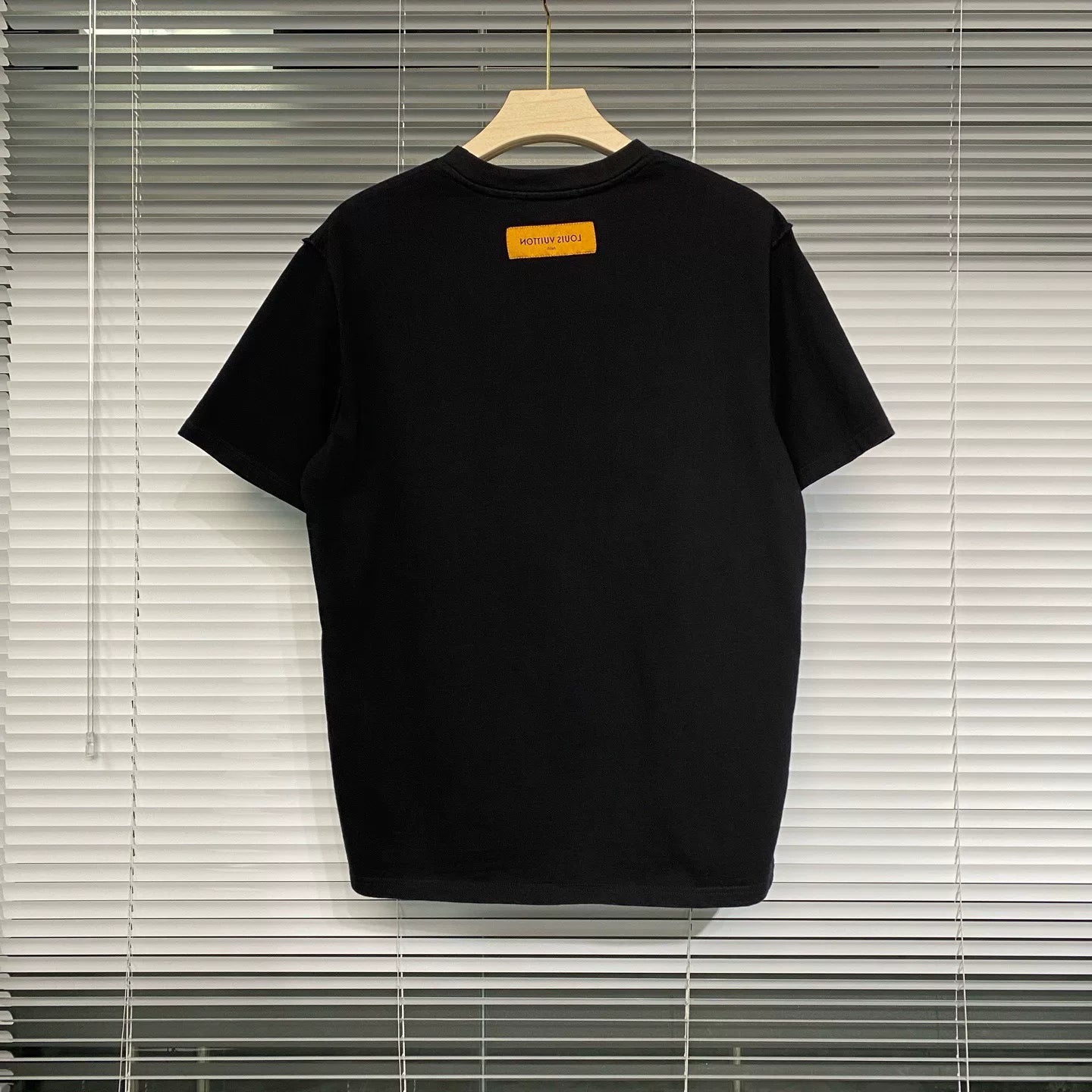 Louis Vuitton Gesture Jacquard All-Over Print Black Short Sleeve T-Shirt