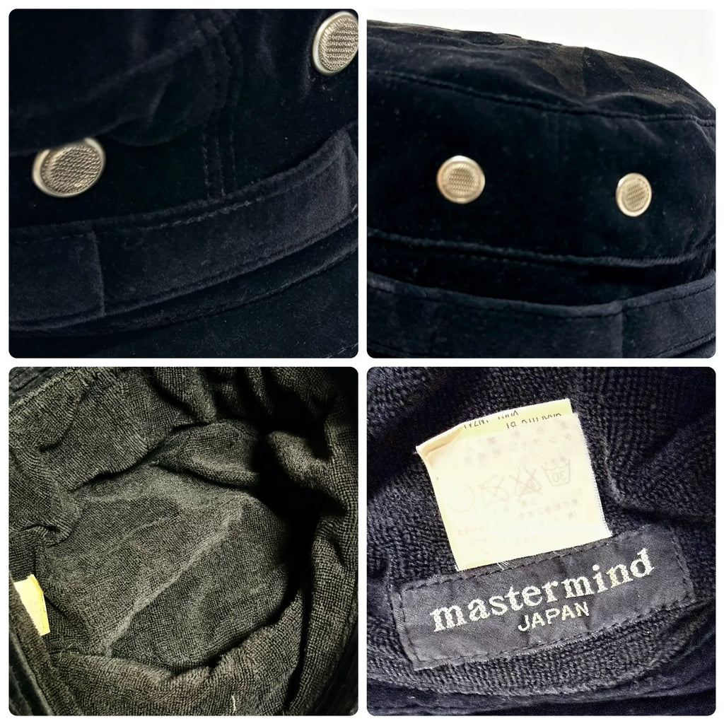 Mastermind Japan Mainline Velvet Skull Silver Bucket Hat