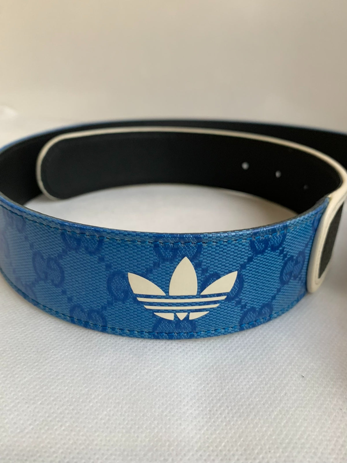 Gucci × Adidas GG Canvas Leather Belt