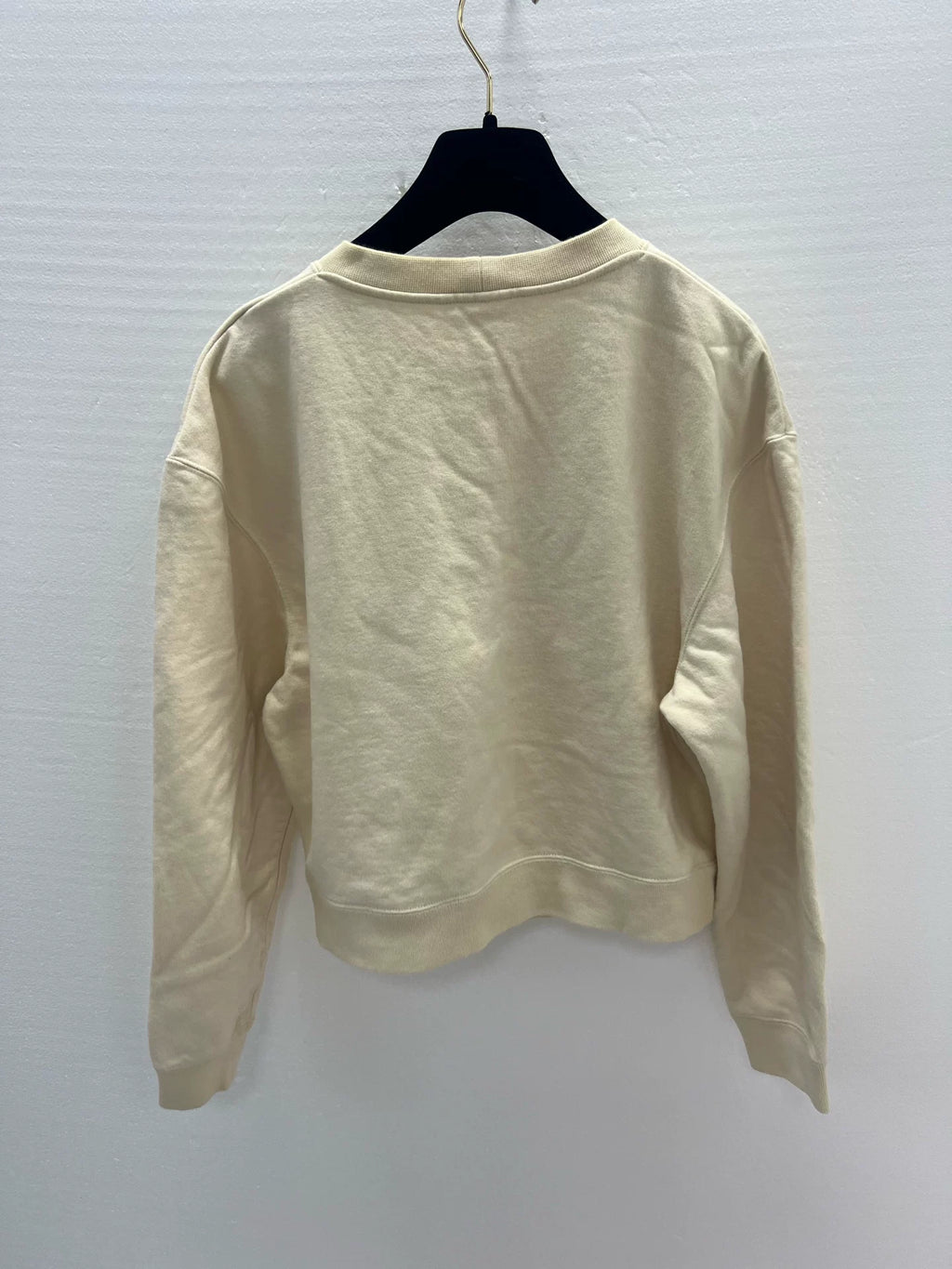 Chanel Sequin Logo Cotton Crew Neck Sweater