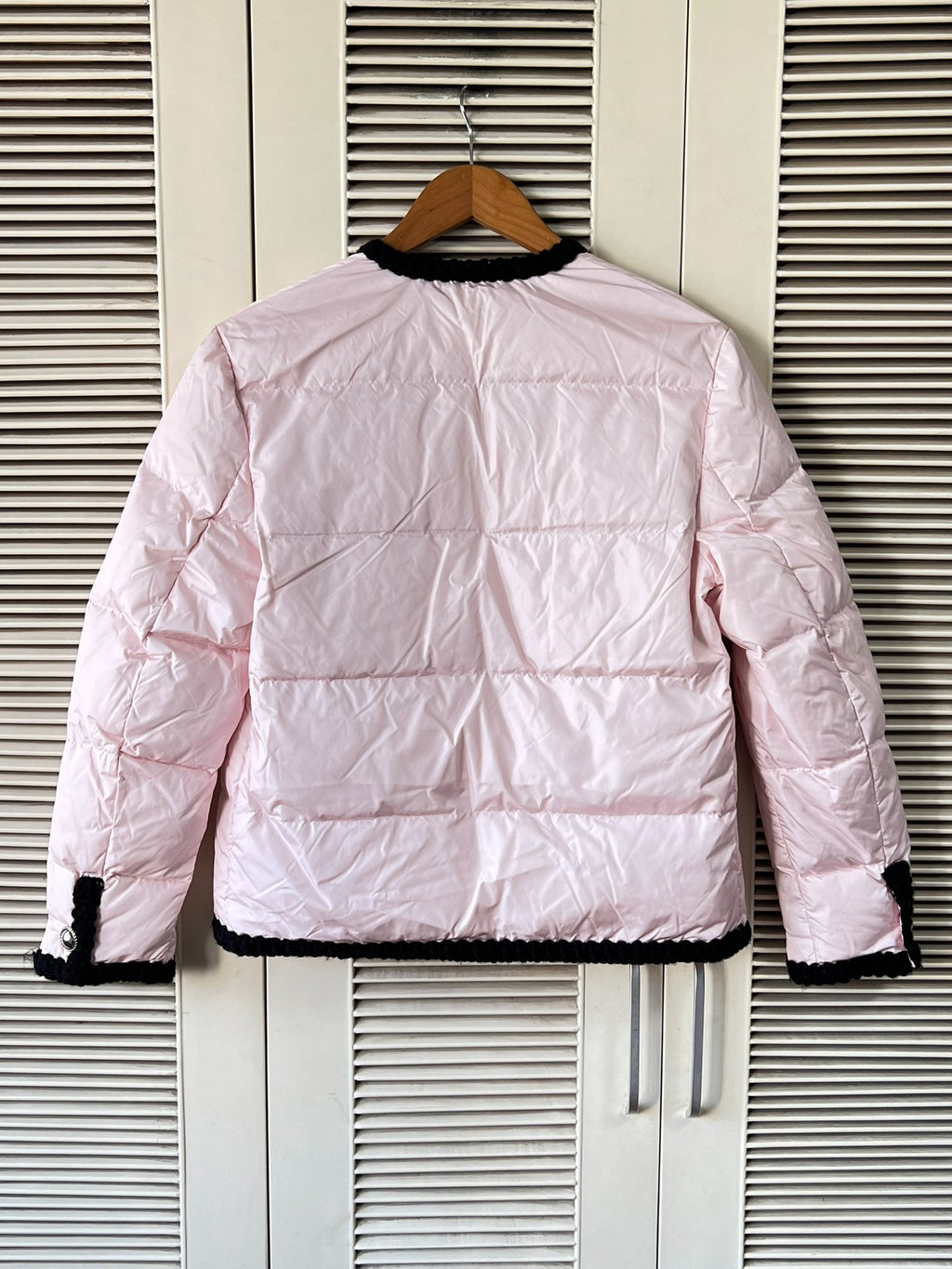 Miu Miu Black Down V-Neck Jacket