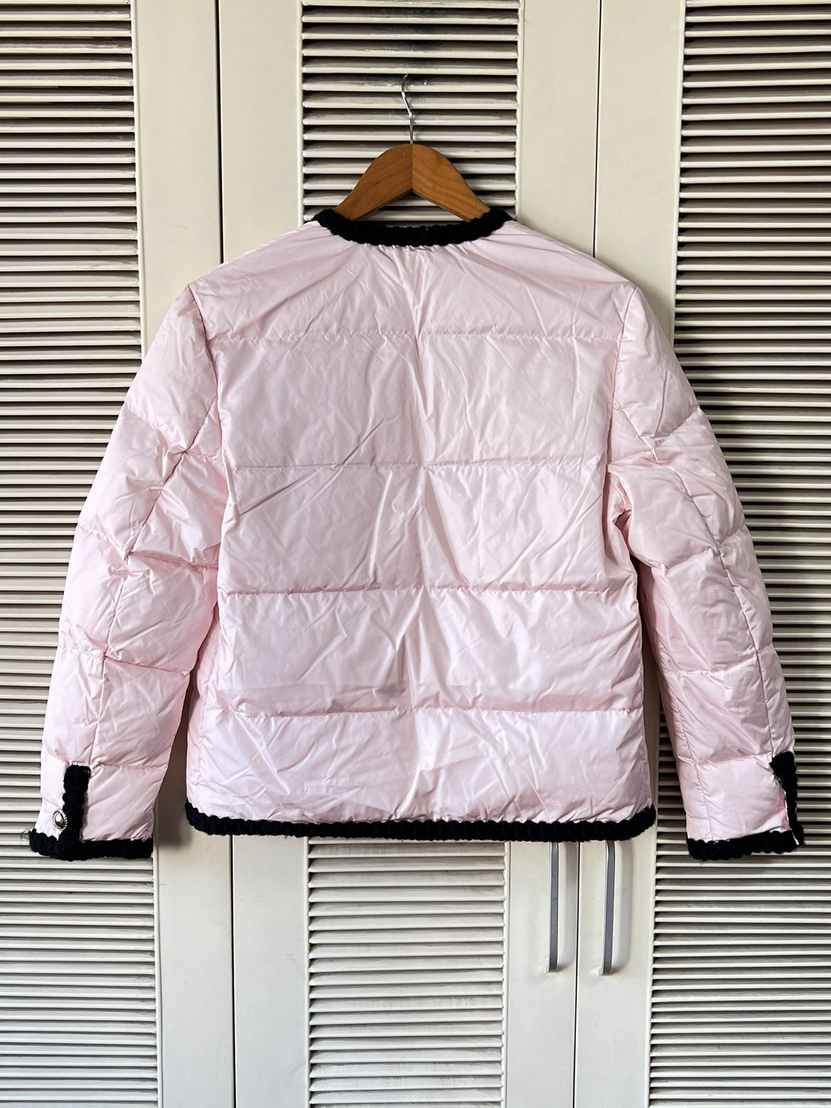 Miu Miu Black Down V-Neck Jacket