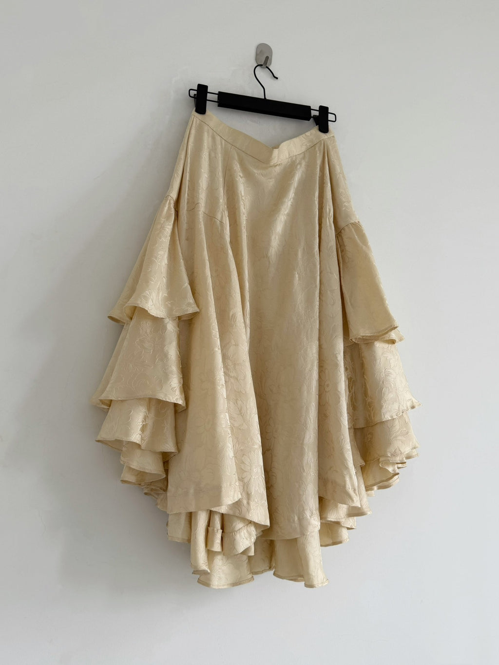 Comme Des Garcons Midi Silk Skirt