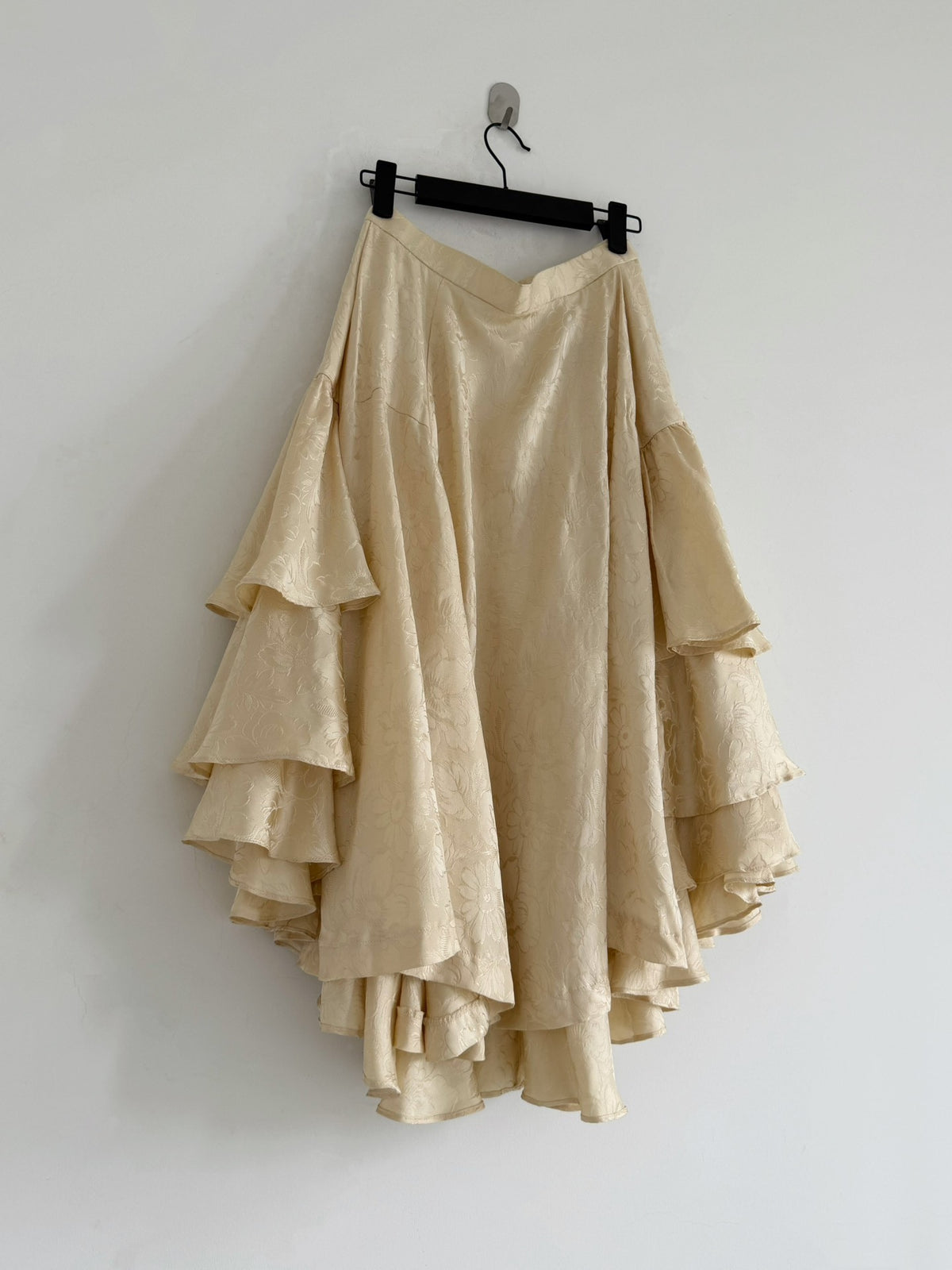 Comme Des Garcons Midi Silk Skirt