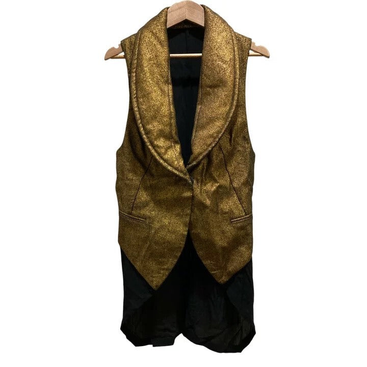 Ann Demeulemeester Black Gold Long Vest