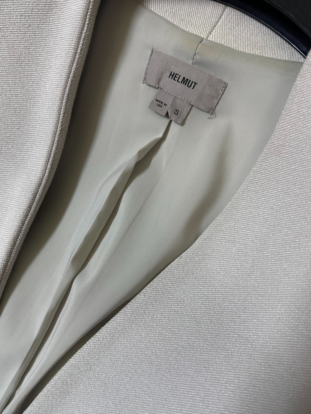 Helmut Lang Minimalist Collarless Jacket