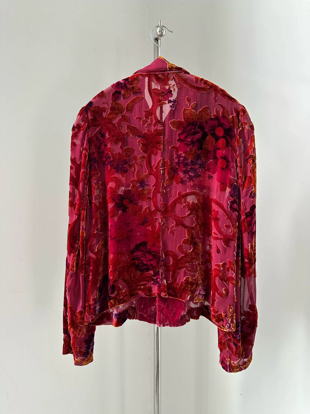 Comme Des Garcons Rei Kawakubo 1999 Robe line velvet shirt