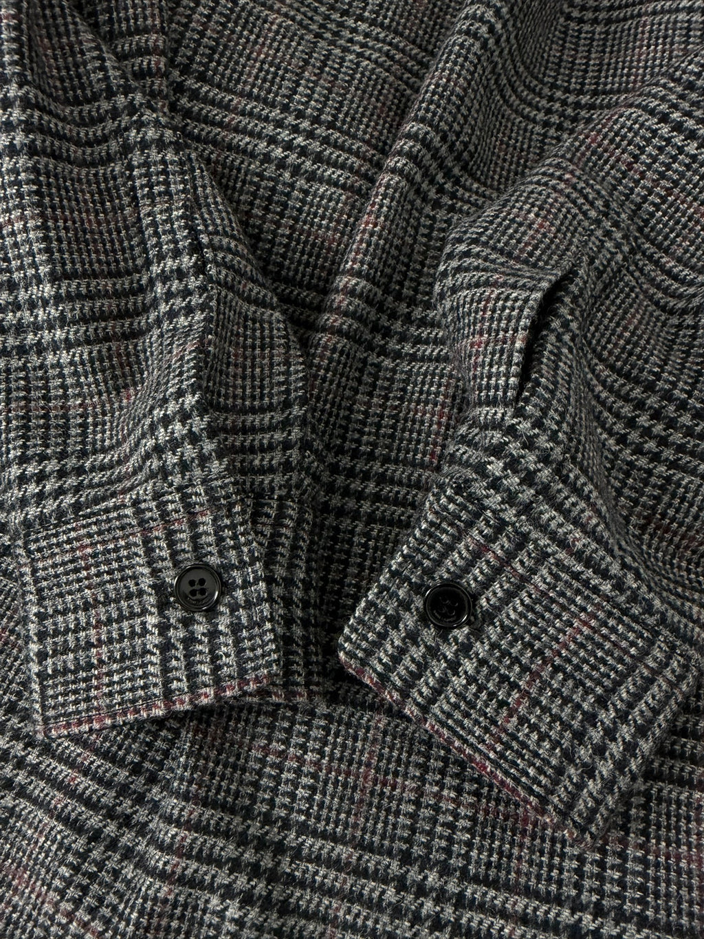 Saint Laurent Paris SLP 16FW Hedi POW Check Wool Overshirt