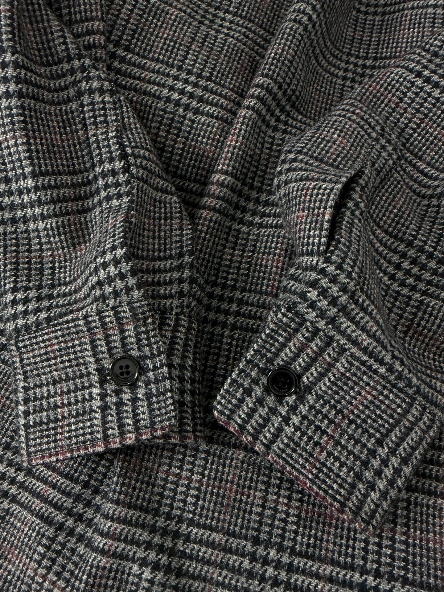 Saint Laurent Paris SLP 16FW Hedi POW Check Wool Overshirt