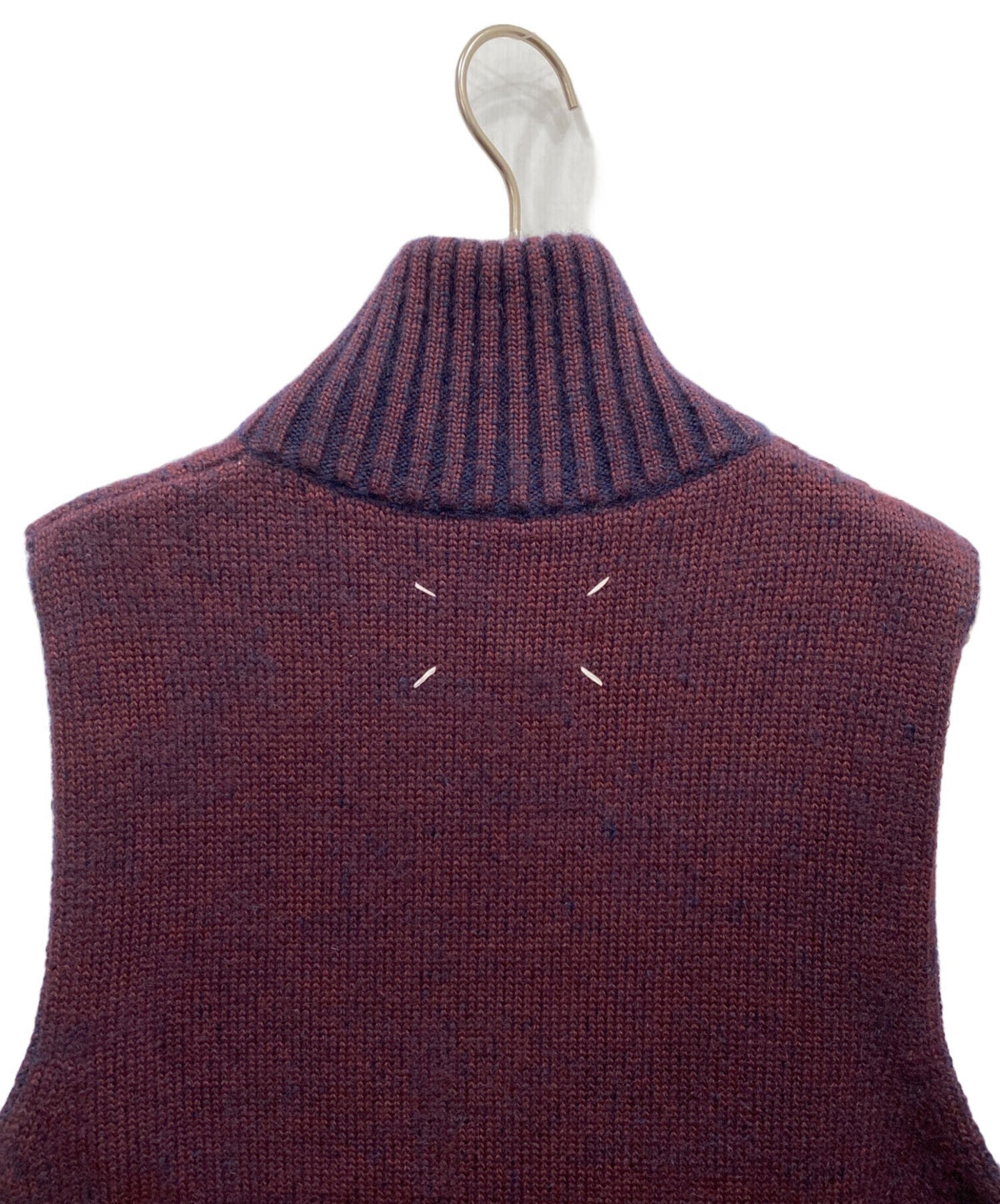 Maison Margiela Mohair Blend Turtleneck Sleeveless Top