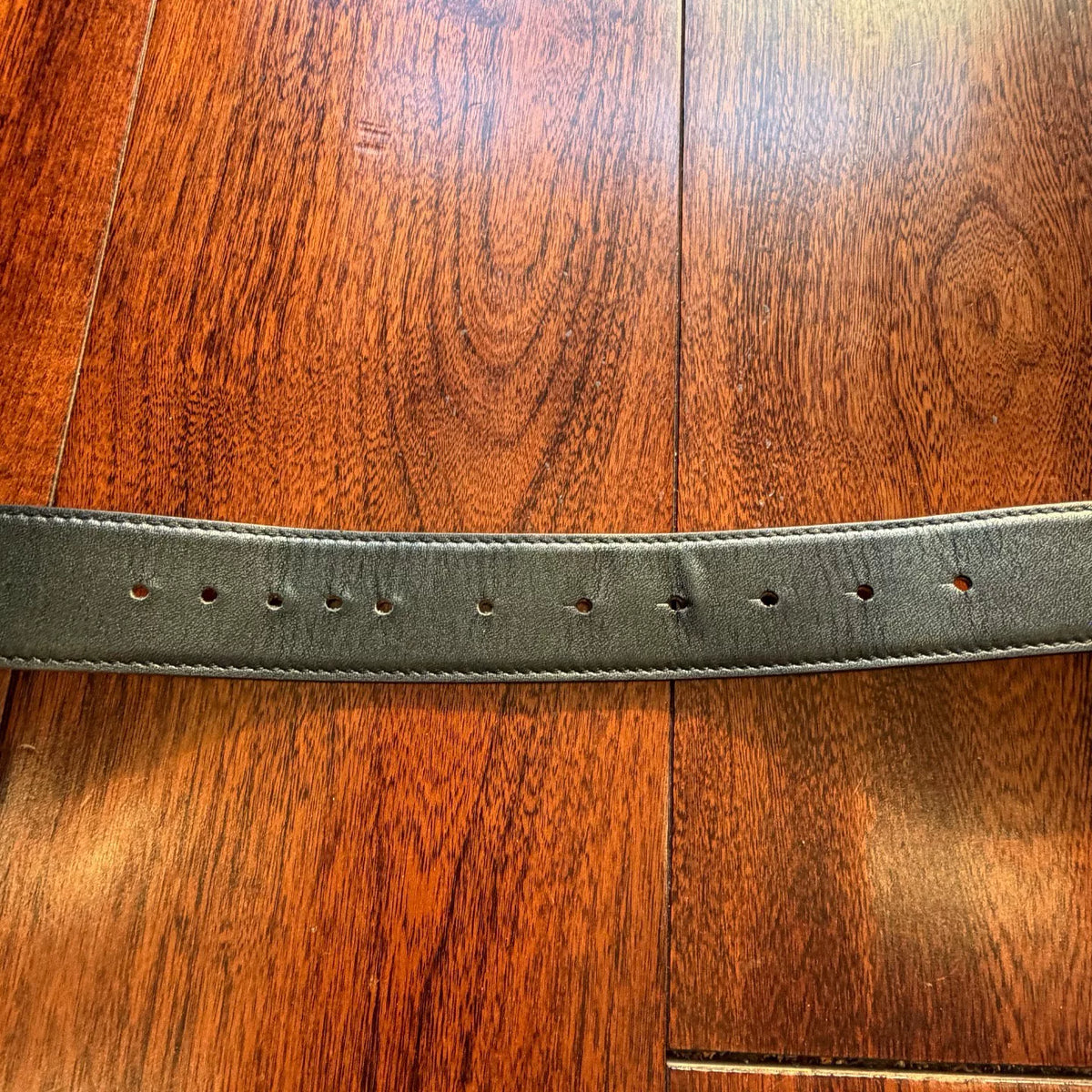 Chanel Black Patent Leather Double C Belt