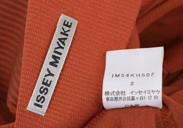 Issey Miyake Vintage Orange Pleated Dress