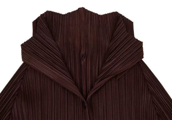 Issey Miyake Vintage Brown Pleated Top