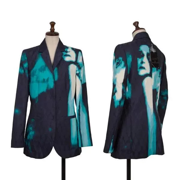 Jean Paul Gaultier Vintage Blue Portrait Blazer