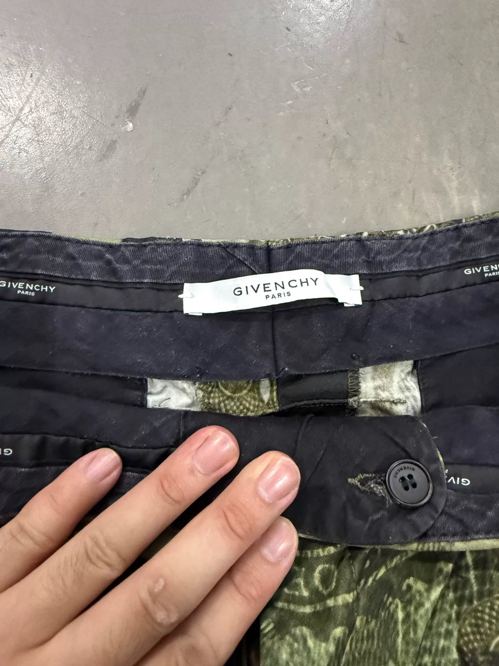 Givenchy Camo Print Shorts