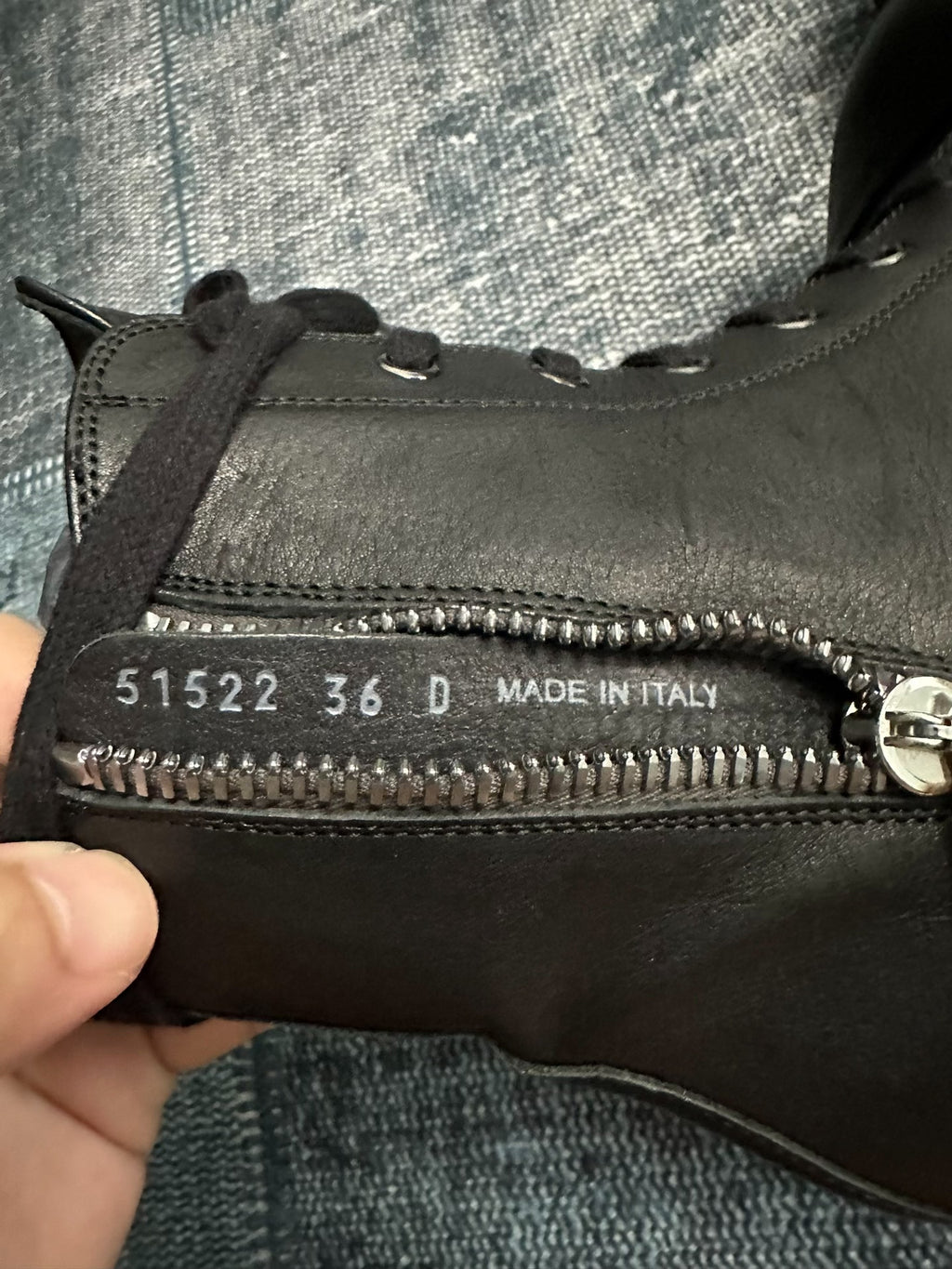 Rick Owens Black High-Top Sneakers