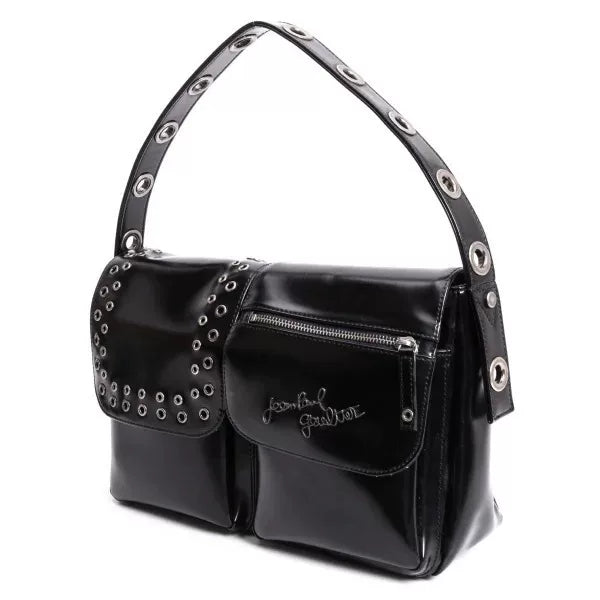 Jean Paul Gaultier Vintage Black Ring Shoulder Bag