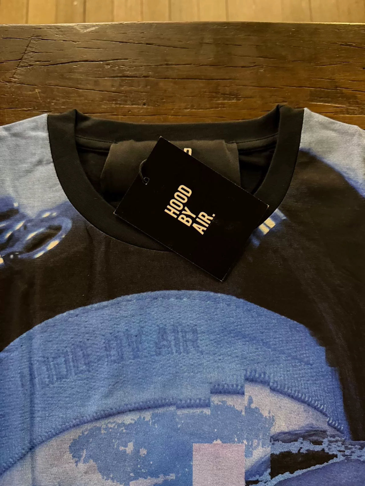 HBA Hood By Air FW15 Black Dreamer Long Sleeve Cotton Tee