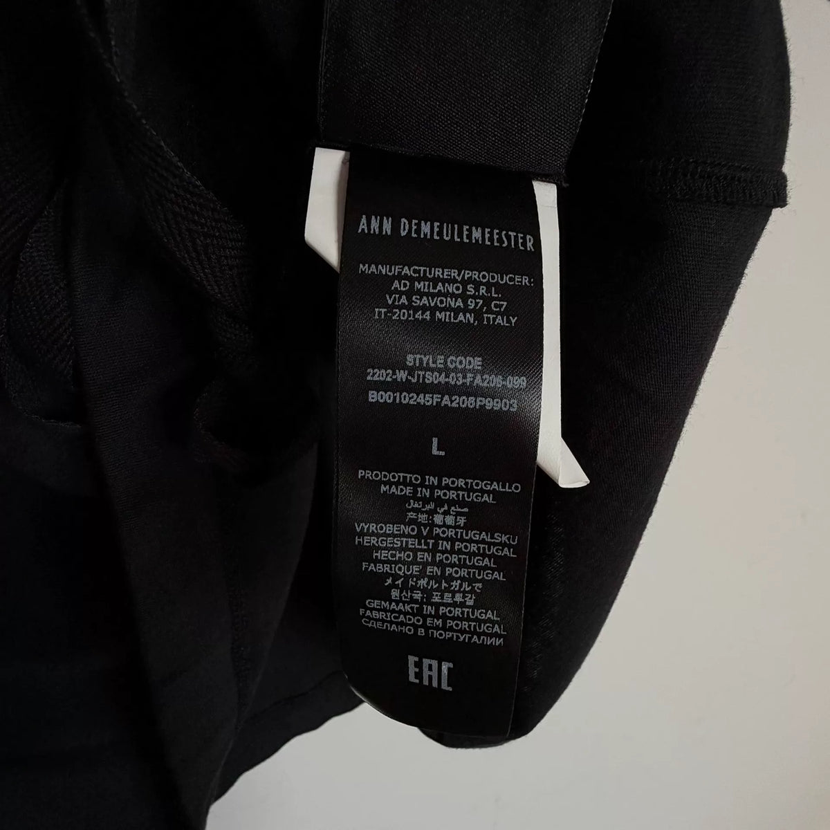 Ann Demeulemeester M/L Life Print Short Sleeve T-Shirt