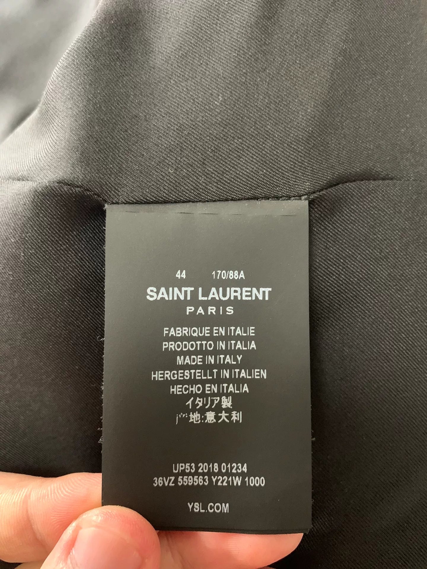 Saint Laurent 19SS Runway Black Striped Double-Breasted Suit