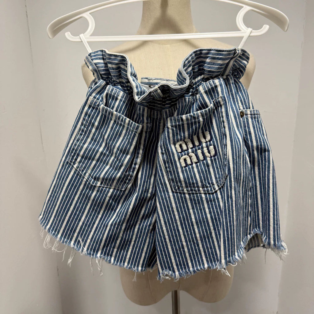 Miu Miu Striped Shorts