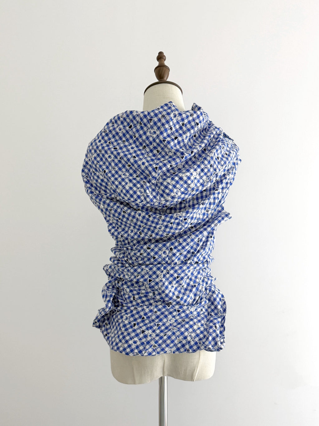 Junya Watanabe Plaid Embroidered Distorted Top - Devines