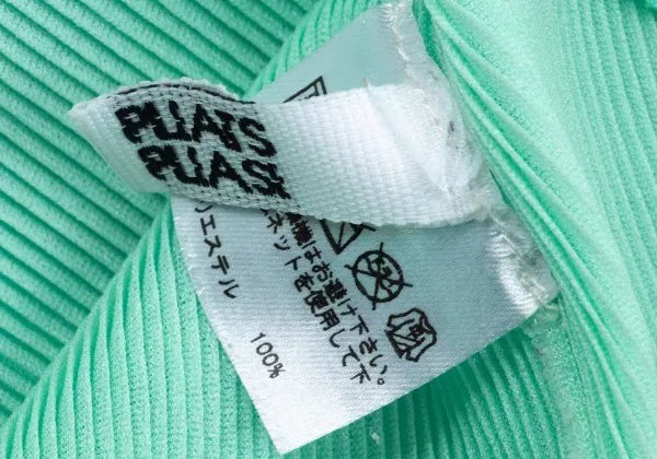 Issey Miyake Vintage Green Pleated Top