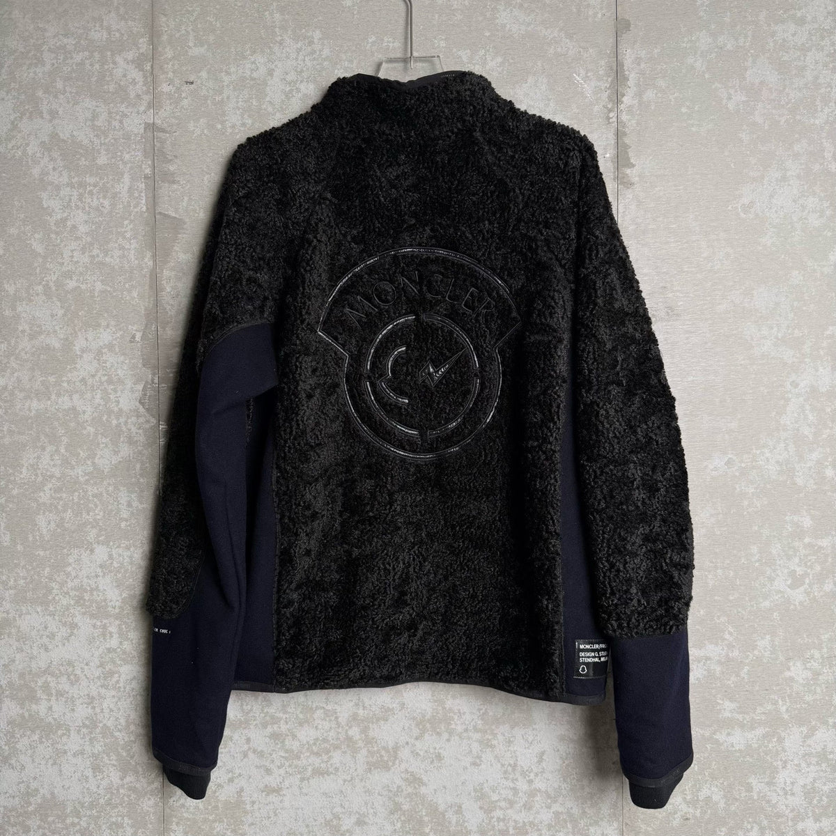 Moncler x Hiroshi Fujiwara collaboration shearling jacket