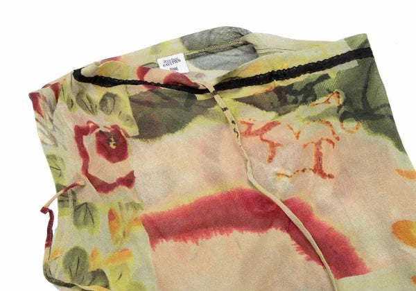 Jean Paul Gaultier Watercolor Floral Sleeveless Top