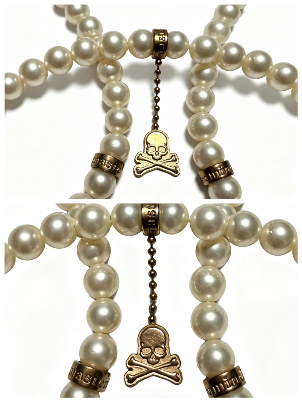Mastermind Japan Silver Gold Skull Necklace