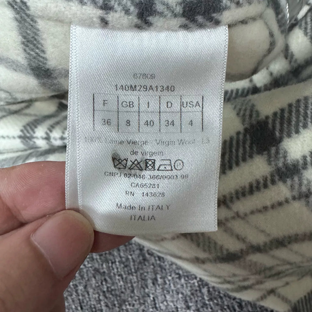 Dior Wool Plaid Coat