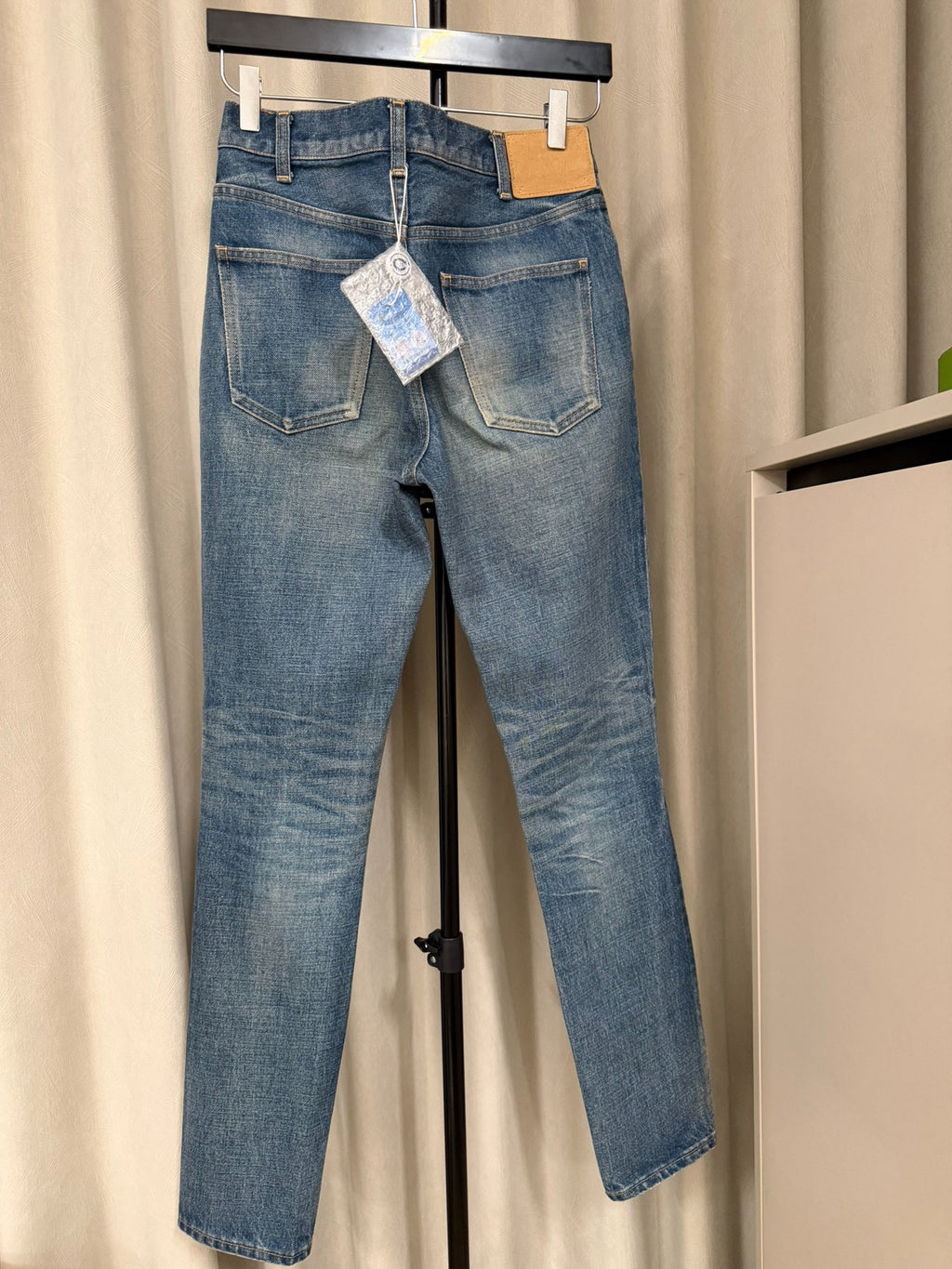 Celine SS24 Blue Washed Straight-Leg Denim Jeans