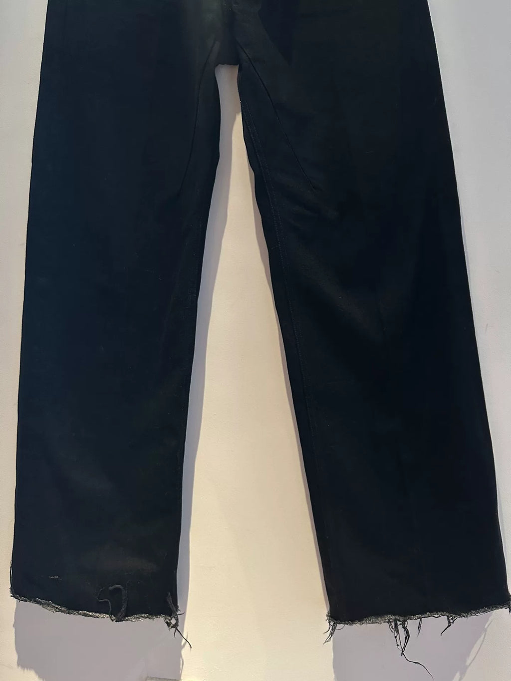 Rick Owens Geth Cut Distressed Frayed-Hem Pants