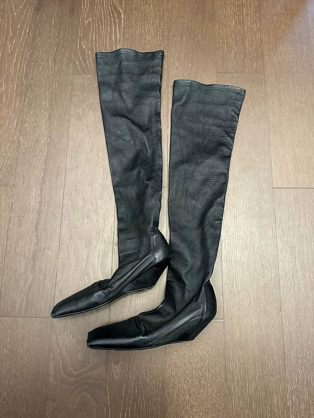Rick Owens Slope Heel Fishmouth Boots