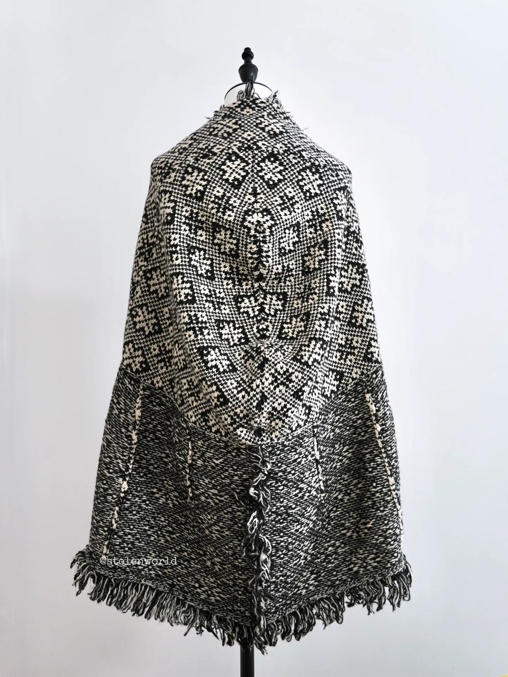 Yohji Yamamoto Wool Fringe Cape - Devines