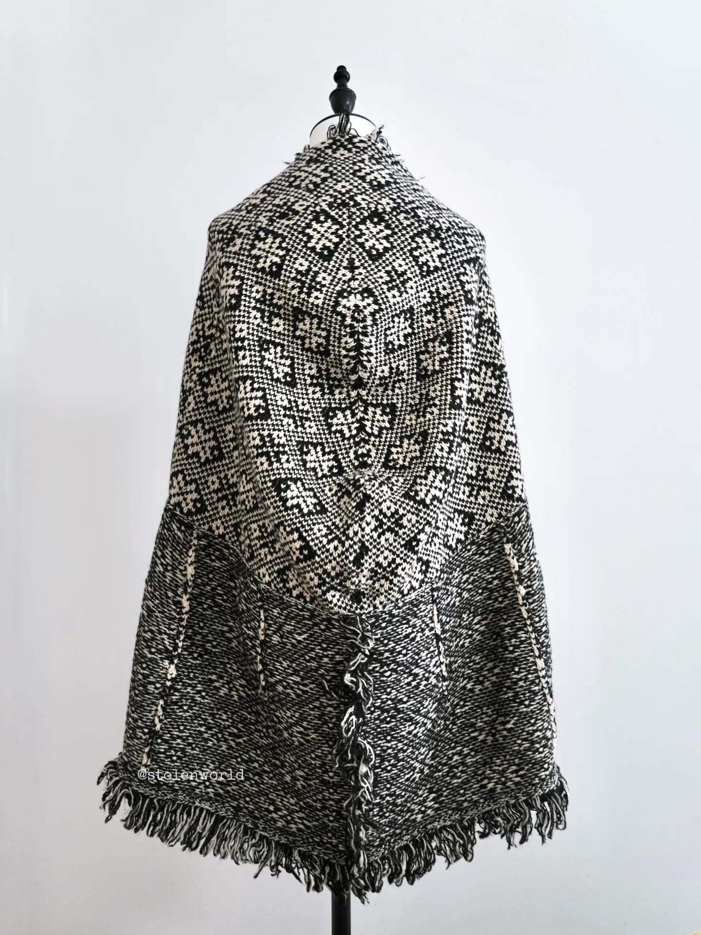 Yohji Yamamoto Wool Fringe Cape - Devines