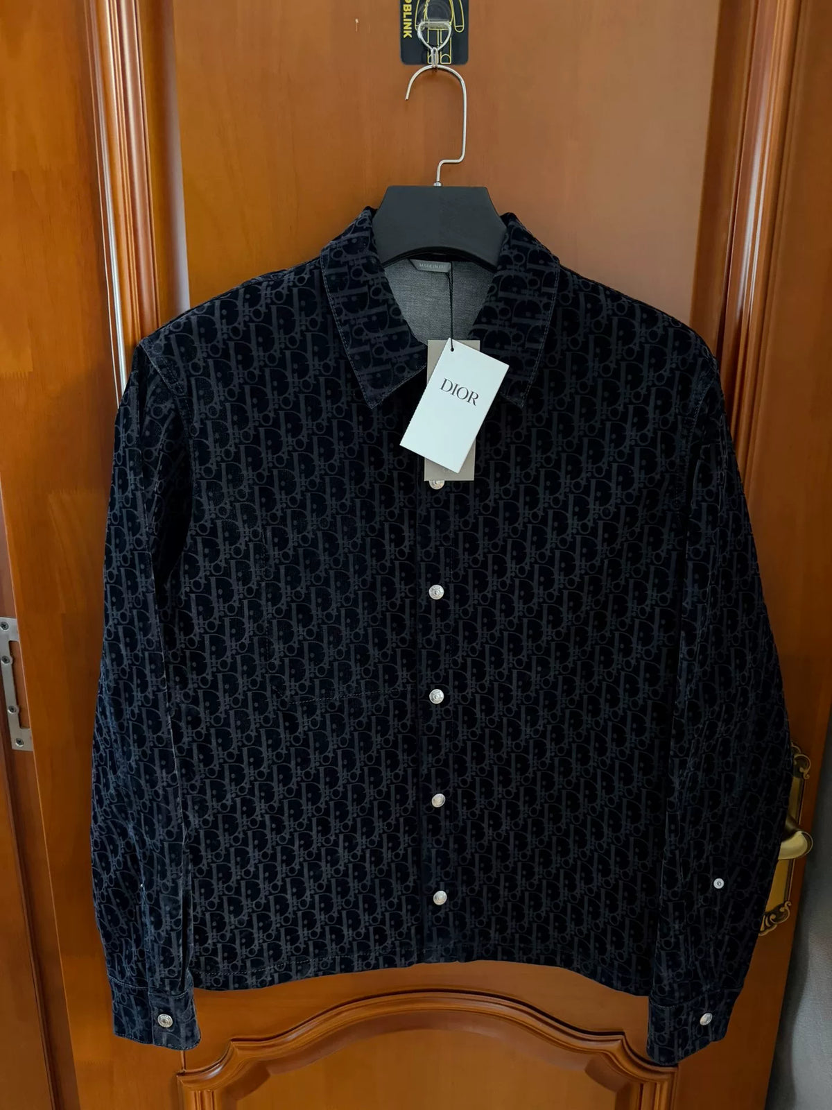 Dior All-Over Logo Flocked Shirt