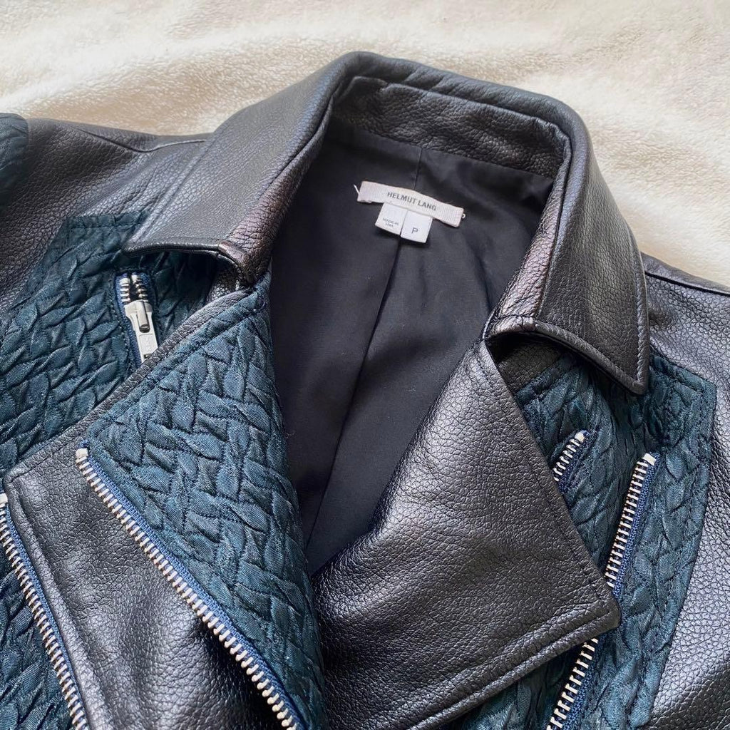 Helmut Lang Lambskin Zip-Up Jacket