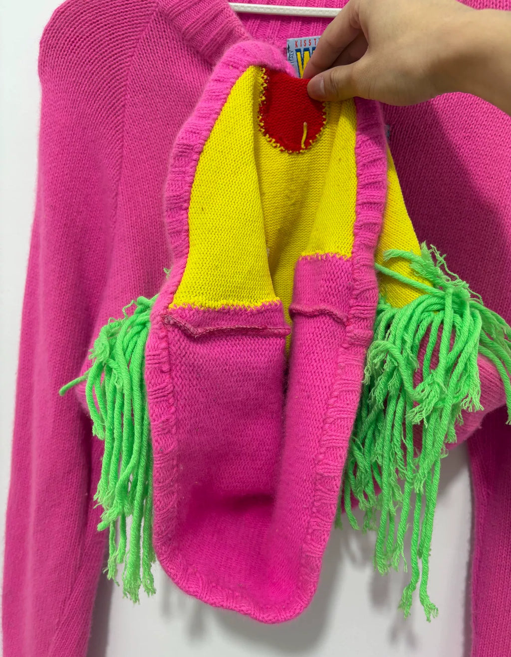 Walter van Beirendonck runway cartoon sweater