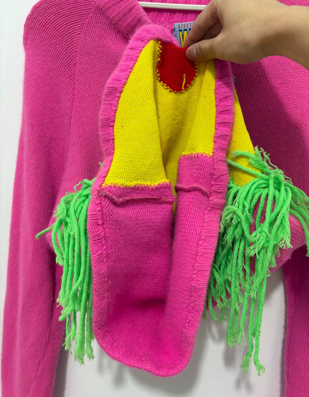 Walter van Beirendonck runway cartoon sweater